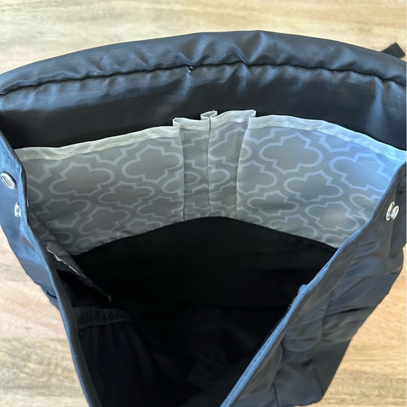 Black Buckle Backpack with Padded Laptop Zipper Pocket & Padded Shoulder Straps main image 5